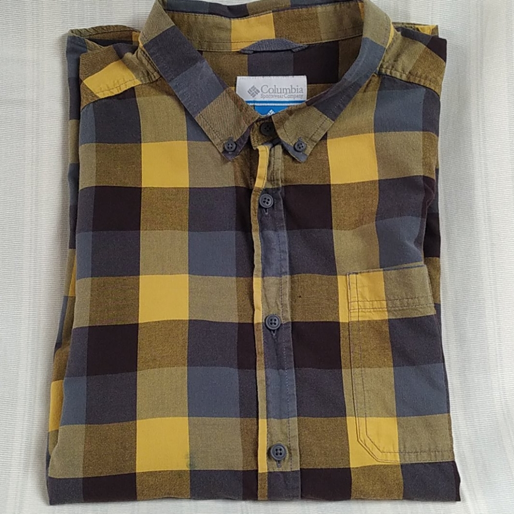 Columbia long sleeve plaid shirt size XL